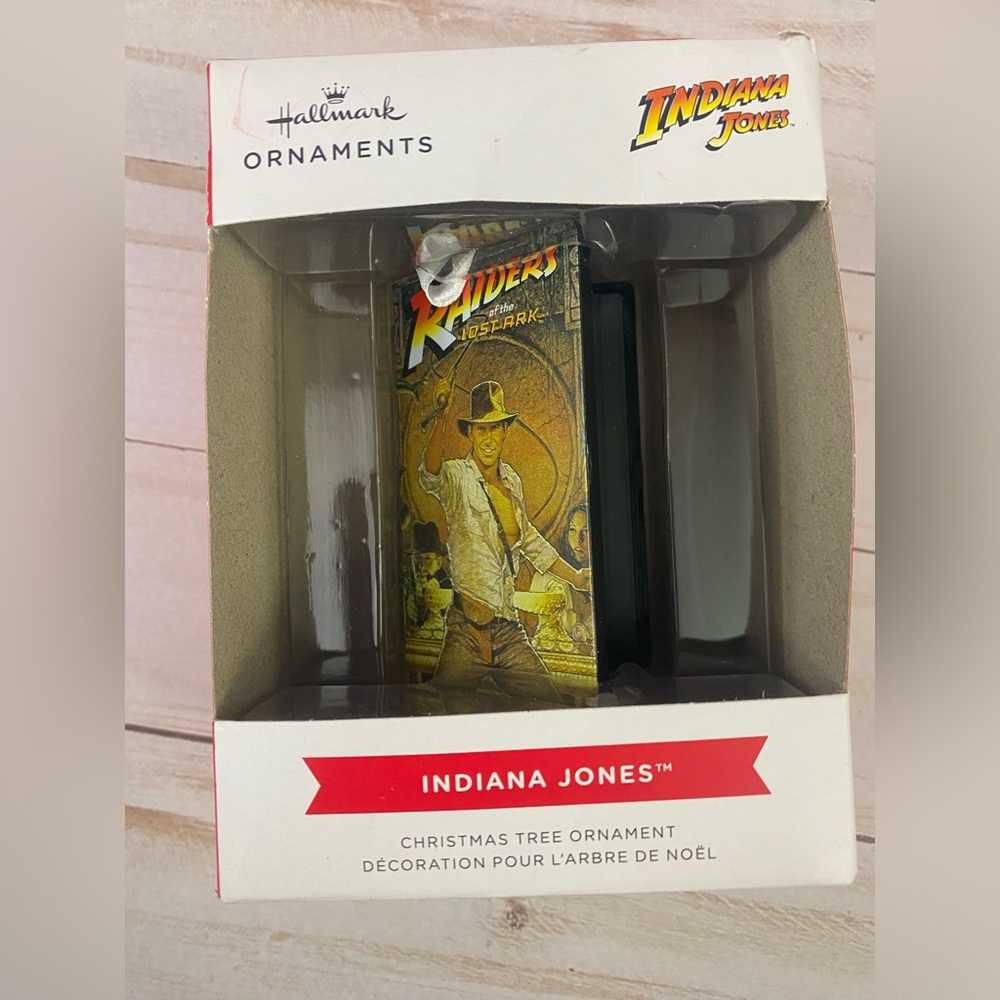 Hallmark Ornament Indiana Jones Raiders of the Lost Ark Retro VHS Tape New